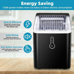 Portable Countertop Ice Maker Machine，26Lbs/24H， Self-Cleaning Home, Low Noise