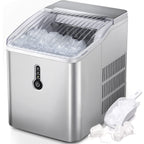 Portable Countertop Ice Maker Machine，26Lbs/24H， Self-Cleaning Home, Low Noise