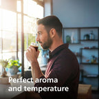 Premium Espresso Machine, 12 Hot/Iced Coffees, LatteGo System, Ceramic Grinder, Black Chrome