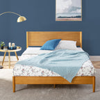 Priage by ZINUS Mid Century Wood Platform Bed Frame