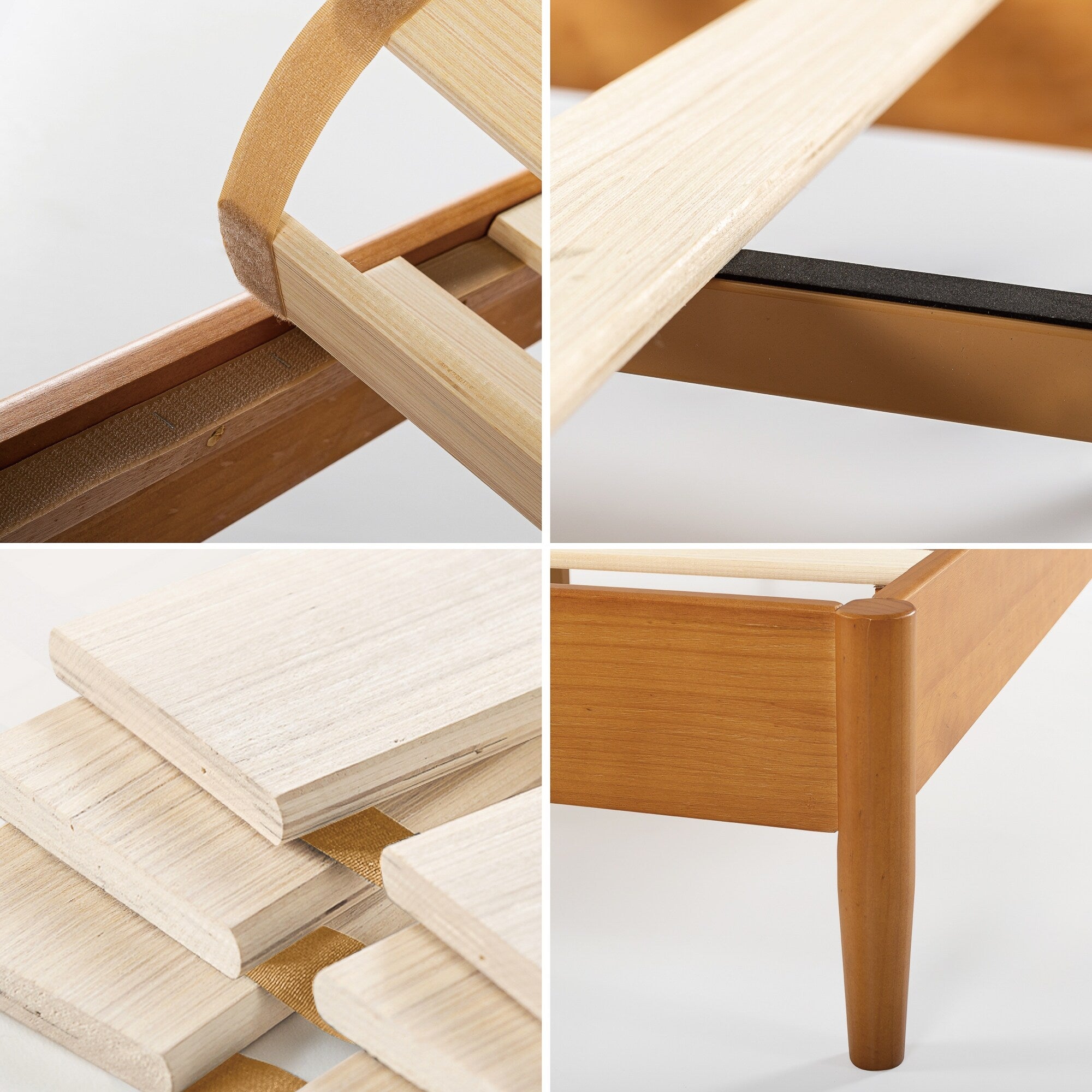 Priage by ZINUS Mid Century Wood Platform Bed Frame