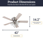 Prominence Home Renton Traditional Farmhouse Indoor Ceiling Fan