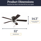 Prominence Home Renton Traditional Farmhouse Indoor Ceiling Fan