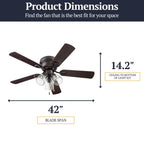 Prominence Home Renton Traditional Farmhouse Indoor Ceiling Fan