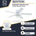 Prominence Home Renton Traditional Farmhouse Indoor Ceiling Fan