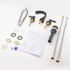 Proox 8 Widespread Bathroom SpotShield Basin Faucet w/ Drain Assembly