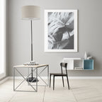 Q-Max 81 Steel Adjustable Arching Floor Lamp With Extra Large Shade and Marble Base