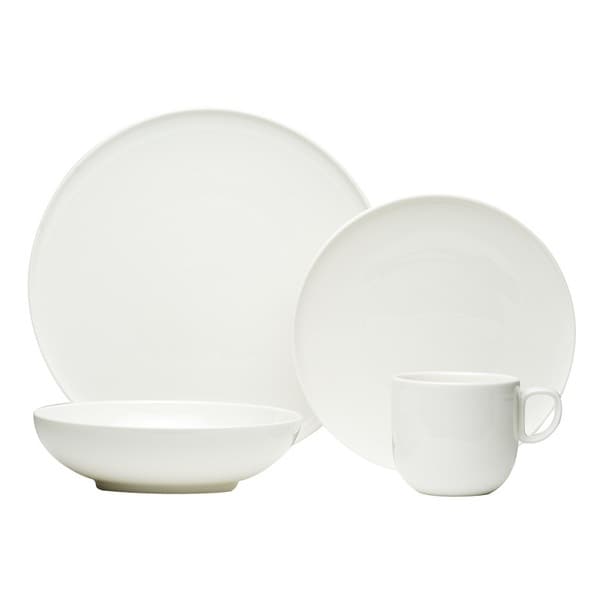 Red Vanilla Everytime White 24-piece Dinnerware Set