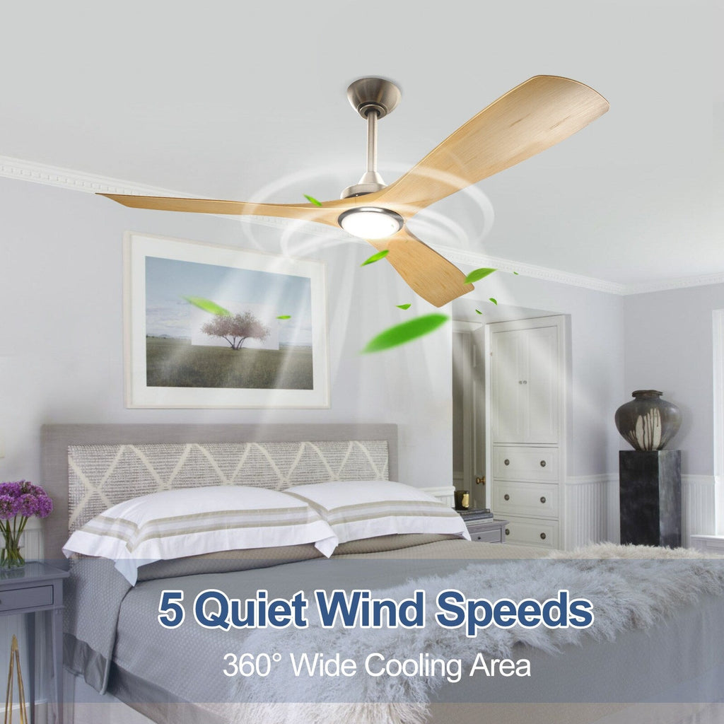 Remote Ceiling Fan with Lights Flush Mount