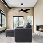 Reversible Sectional Sofa with Pull-Out Sleeper Bed, Hidden Storage Chaise, Durable Legs,