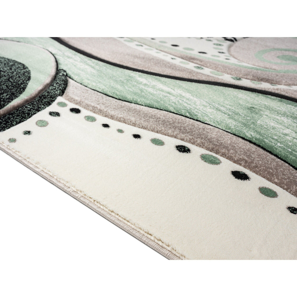 Rhodes Collection Abstract Swirl Area Rug