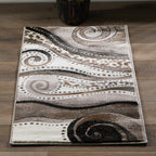 Rhodes Collection Abstract Swirl Area Rug
