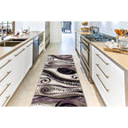 Rhodes Collection Abstract Swirl Area Rug