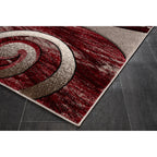 Rhodes Collection Abstract Swirl Area Rug