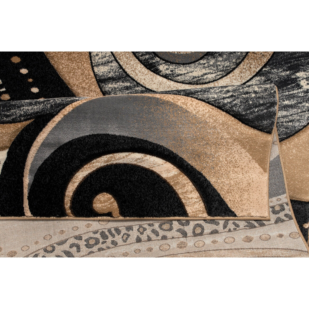 Rhodes Collection Abstract Swirl Area Rug