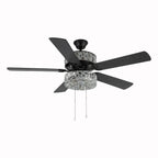River of Goods Olivia Oil Rubbed Bronze Finish/ Crystal 52-inch LED Ceiling Fan - 52L x 52W x 18.25H - 52L x 52W x 18.25H