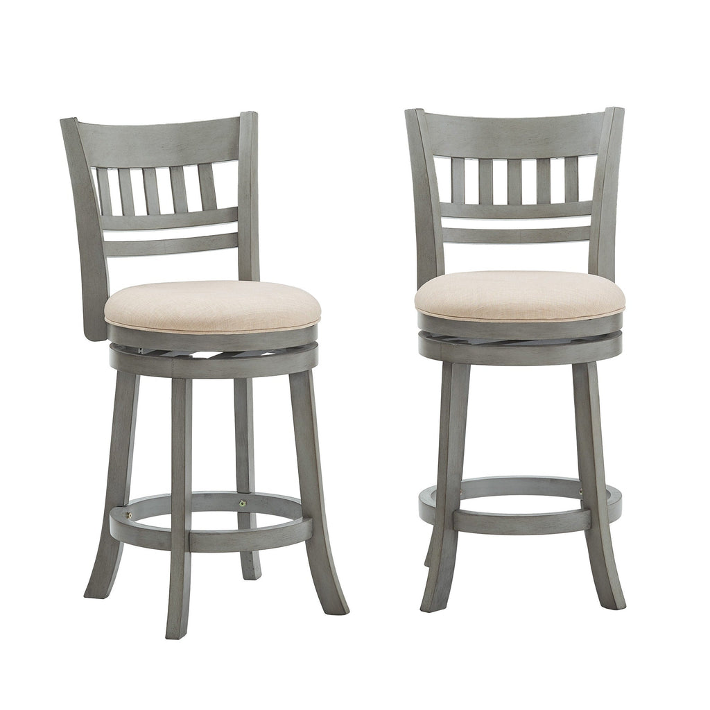 Rovinj Lattice Back 24H Swivel Counter Height Stool