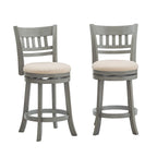 Rovinj Lattice Back 24H Swivel Counter Height Stool