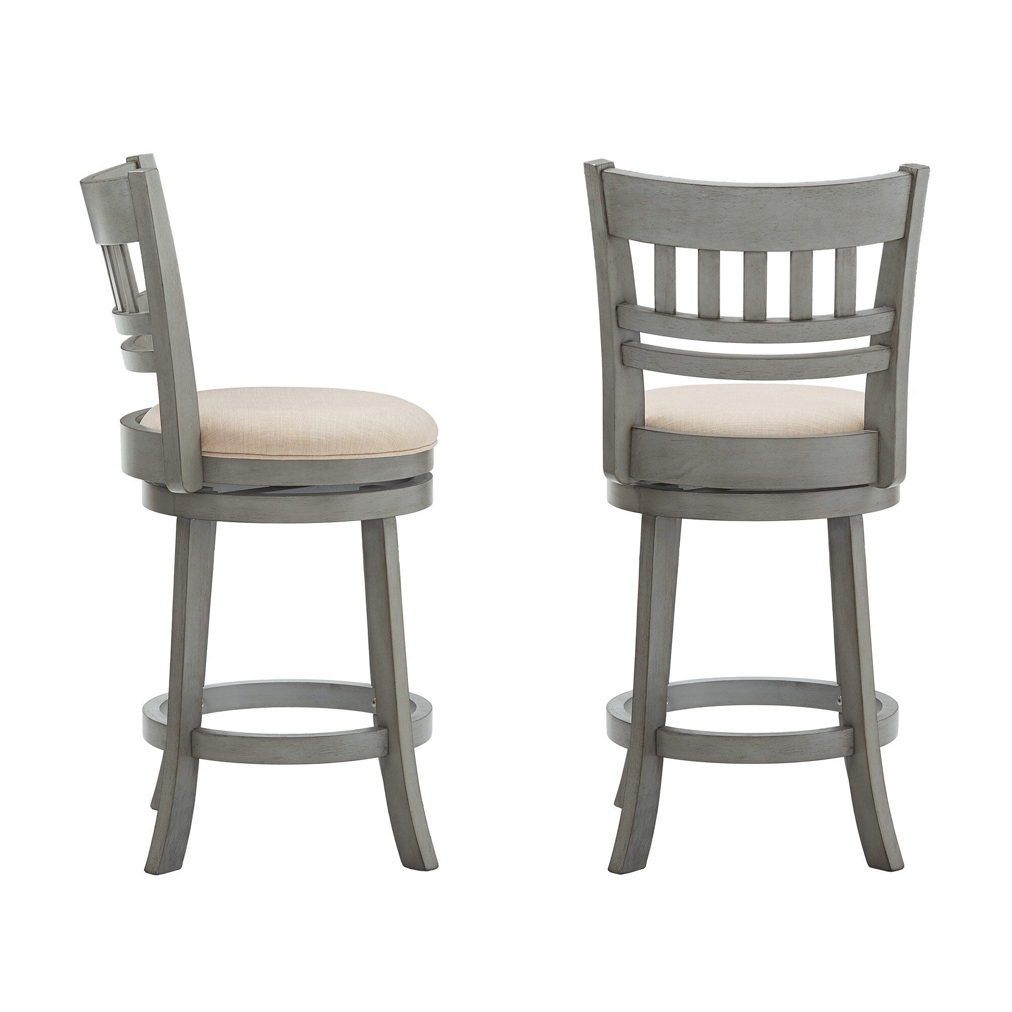 Rovinj Lattice Back 24H Swivel Counter Height Stool