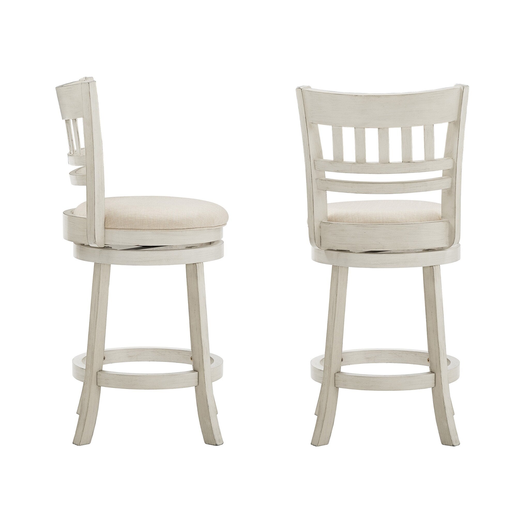 Rovinj Lattice Back 24H Swivel Counter Height Stool