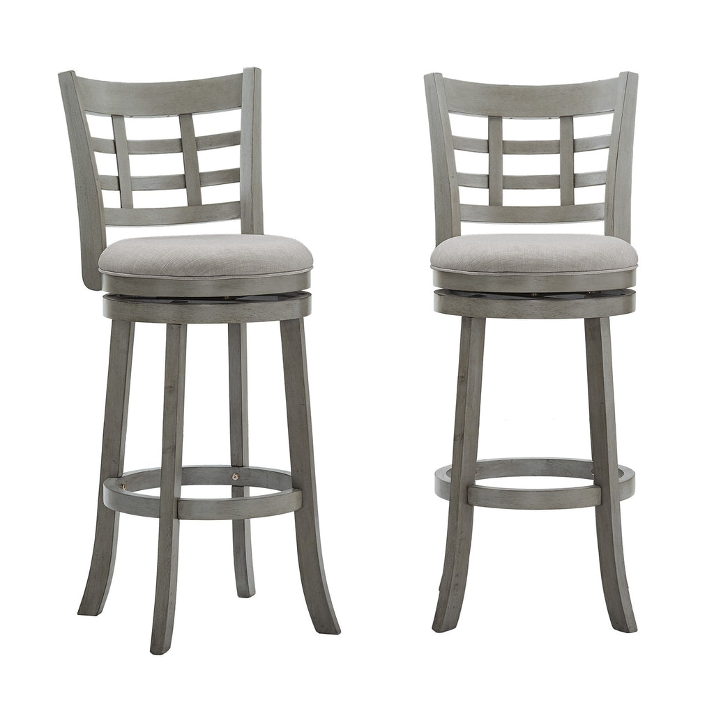 Rovinj Upholstered Back Swivel Bar Stool - Barstool