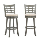 Rovinj Upholstered Back Swivel Bar Stool - Barstool