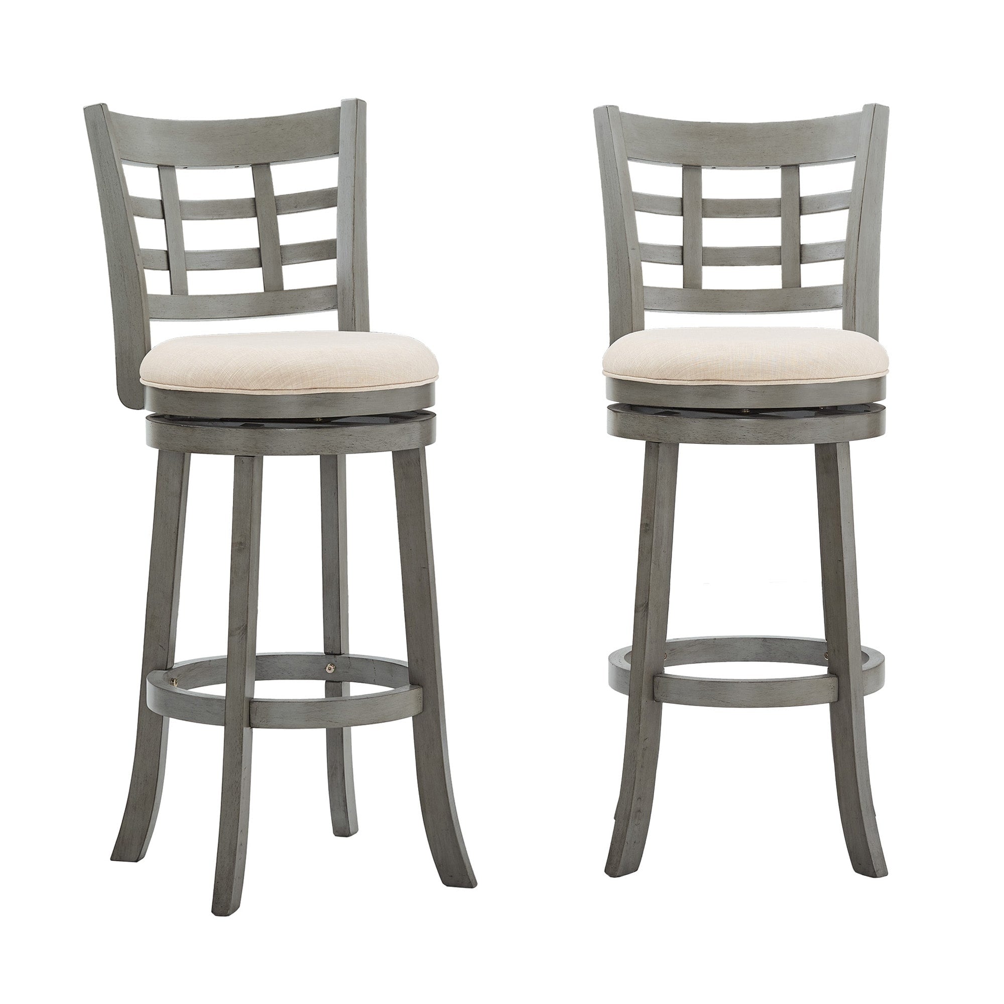 Rovinj Upholstered Back Swivel Bar Stool - Barstool