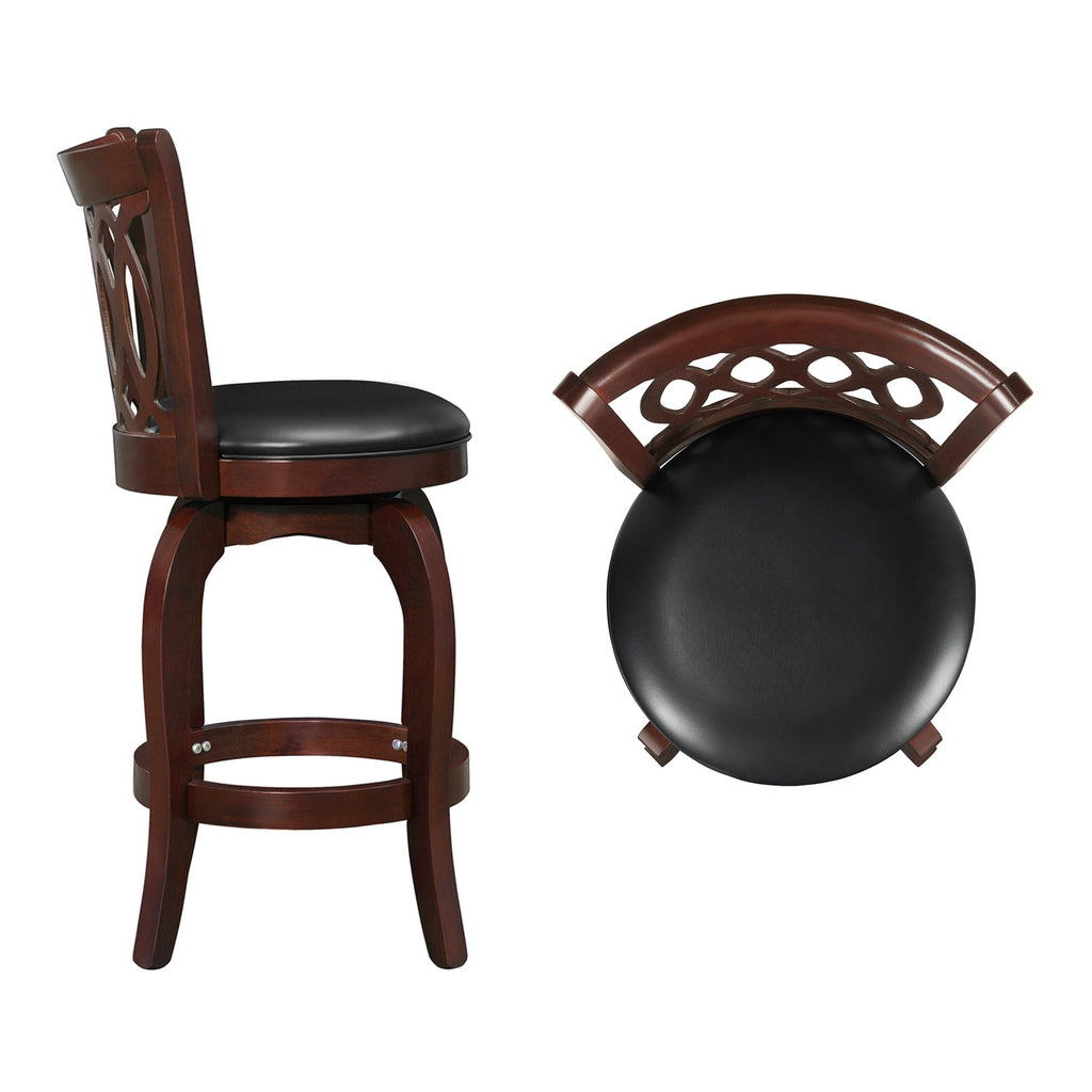 Rovinj Upholstered Back Swivel Counter Stool