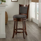 Rovinj Upholstered Back Swivel Stool
