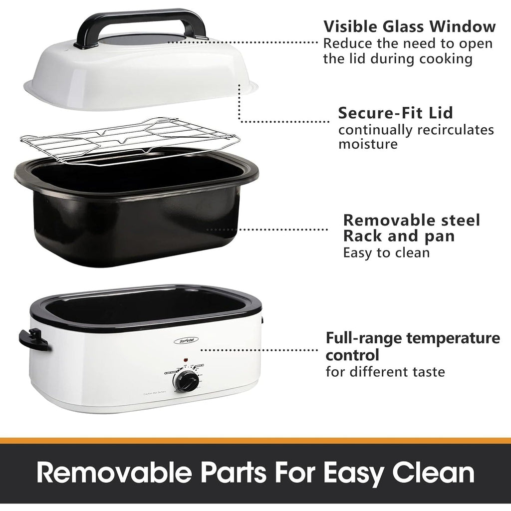 Royalcraft Roaster Oven with Removable Pan