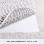 Rug on Carpet Non Slip Rug Pad by Slip-Stop - White