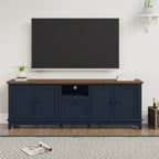 Rustic 72-Inch TV Stand with Adjustable Shelves, Hidden Storage - 72 in Width