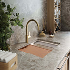 Ruvati 25-inch epiRock Workstation Warm White Undermount Laundry Sink - RVG2321WB