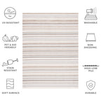 SAFAVIEH Cabana Gafia Indoor/ Outdoor Waterproof Patio Stripe Rug