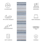 SAFAVIEH Cabana Gafia Indoor/ Outdoor Waterproof Patio Stripe Rug
