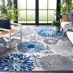 SAFAVIEH Cabana Hillechien Indoor/ Outdoor Waterproof Patio Floral Rug