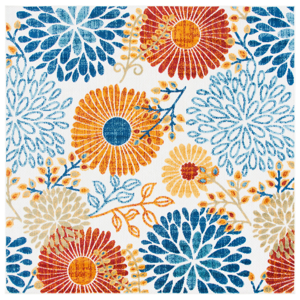 SAFAVIEH Cabana Hillechien Indoor/ Outdoor Waterproof Patio Floral Rug