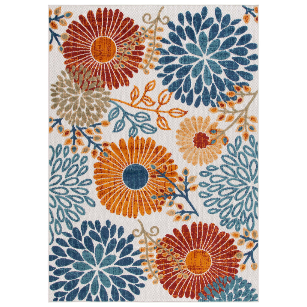 SAFAVIEH Cabana Hillechien Indoor/ Outdoor Waterproof Patio Floral Rug