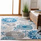 SAFAVIEH Cabana Hillechien Indoor/ Outdoor Waterproof Patio Floral Rug