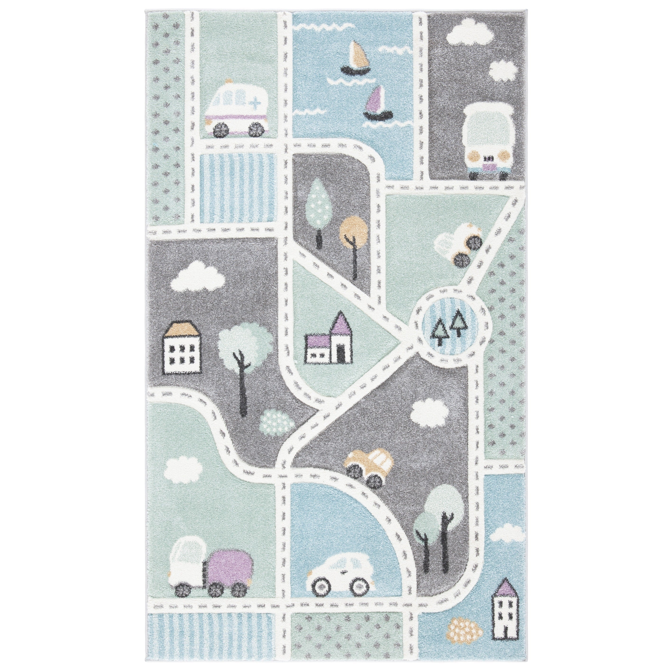 SAFAVIEH Carousel Kids Lumnie Neighborhood Rug