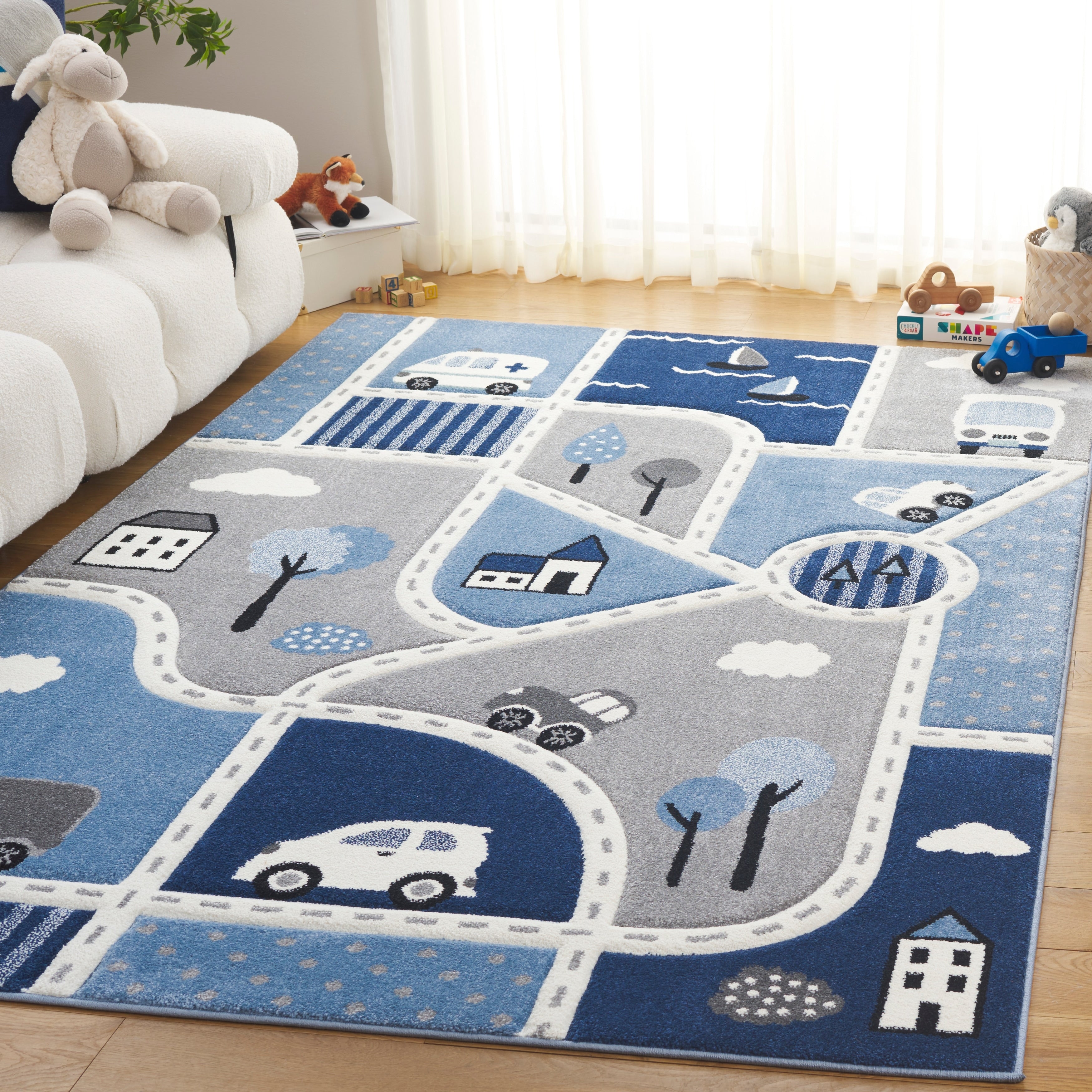 SAFAVIEH Carousel Kids Lumnie Neighborhood Rug