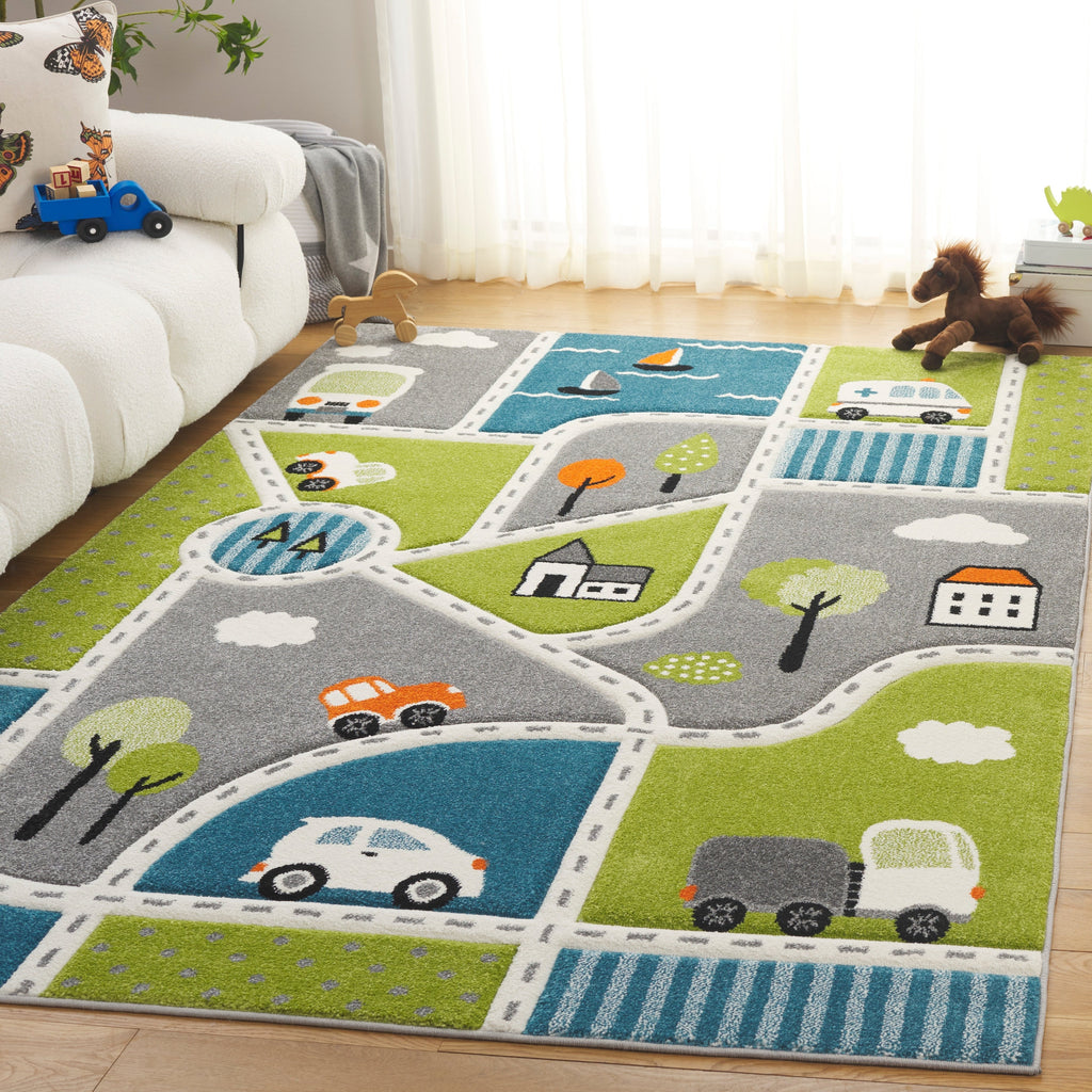 SAFAVIEH Carousel Kids Lumnie Neighborhood Rug