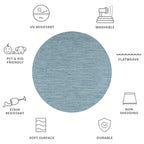 SAFAVIEH Courtyard Begajeta Indoor/Outdoor Waterproof Patio Backyard Rug.