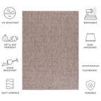 SAFAVIEH Courtyard Begajeta Indoor/Outdoor Waterproof Patio Backyard Rug.
