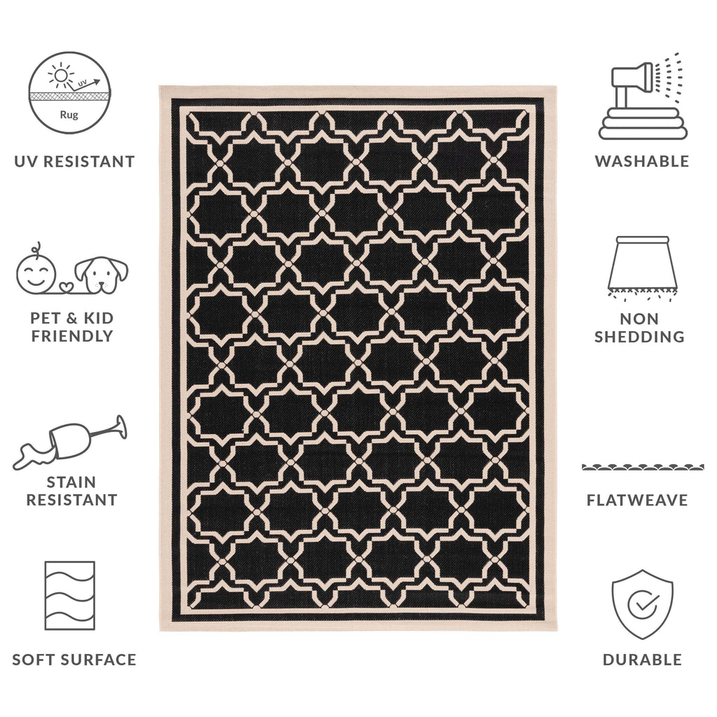 SAFAVIEH Courtyard Gulsin Indoor/ Outdoor Waterproof Patio Backyard Rug