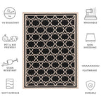 SAFAVIEH Courtyard Gulsin Indoor/ Outdoor Waterproof Patio Backyard Rug