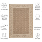 SAFAVIEH Courtyard Hendrina Indoor/ Outdoor Waterproof Patio Backyard Rug