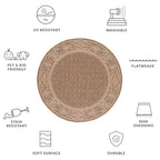 SAFAVIEH Courtyard Hendrina Indoor/ Outdoor Waterproof Patio Backyard Rug