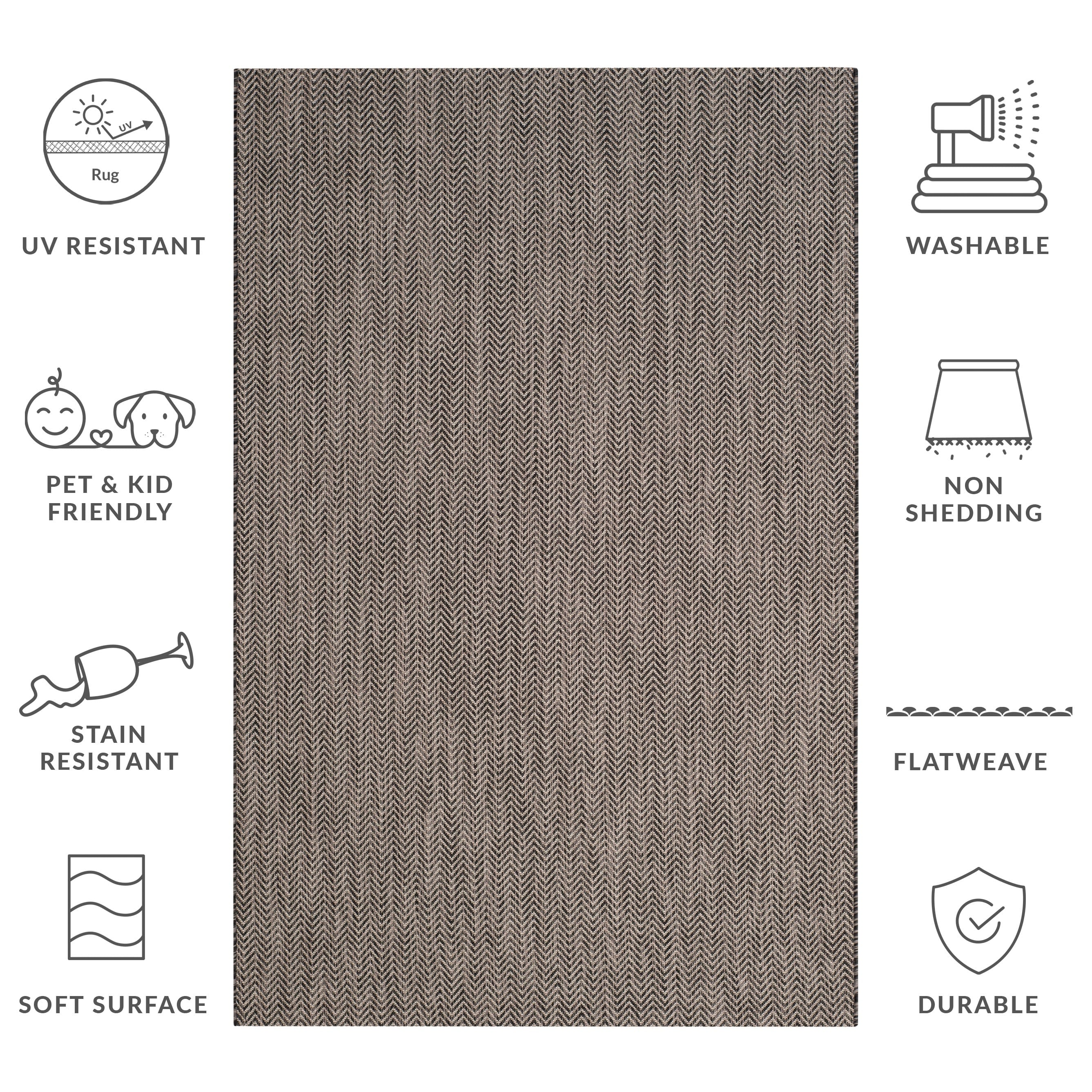 SAFAVIEH Courtyard Ilmur Indoor/ Outdoor Waterproof Patio Backyard Rug