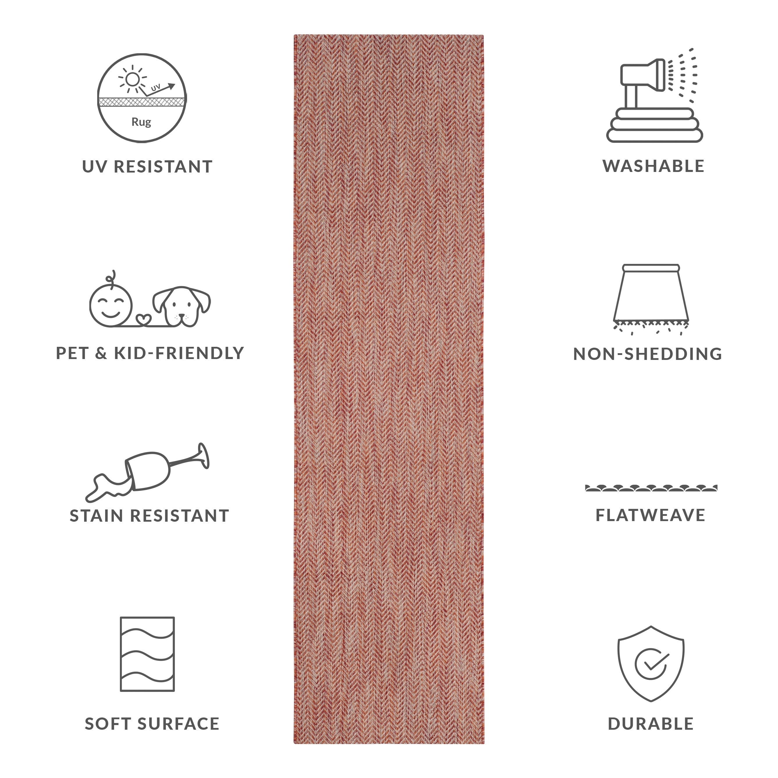 SAFAVIEH Courtyard Ilmur Indoor/ Outdoor Waterproof Patio Backyard Rug